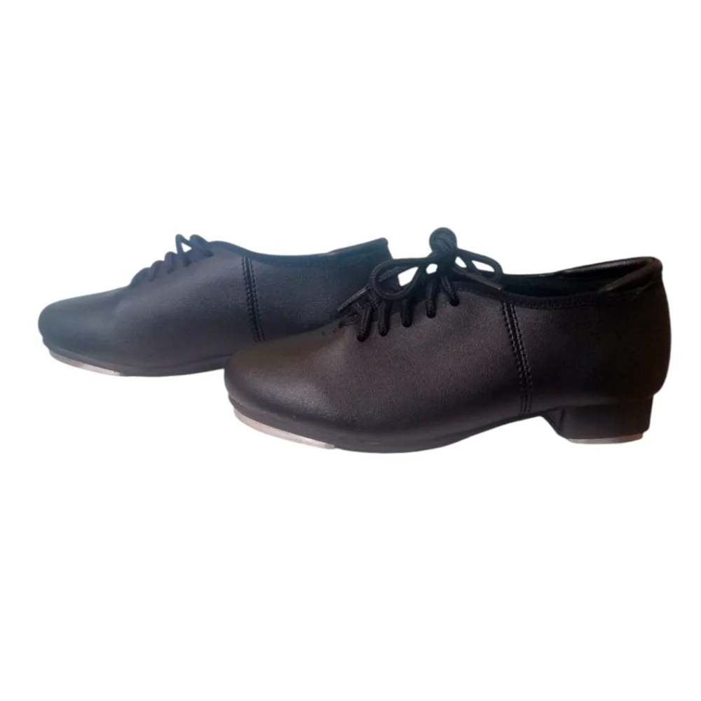 Theatricals Kids Black Dance Tap Shoes, Size 11.5